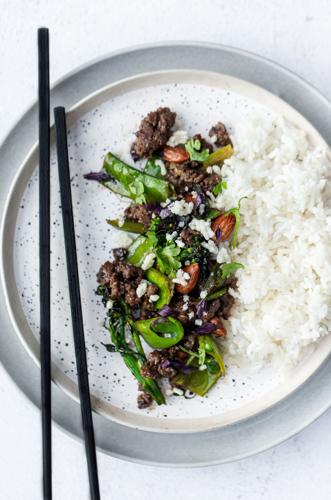 Sticky Ground Beef Skillet