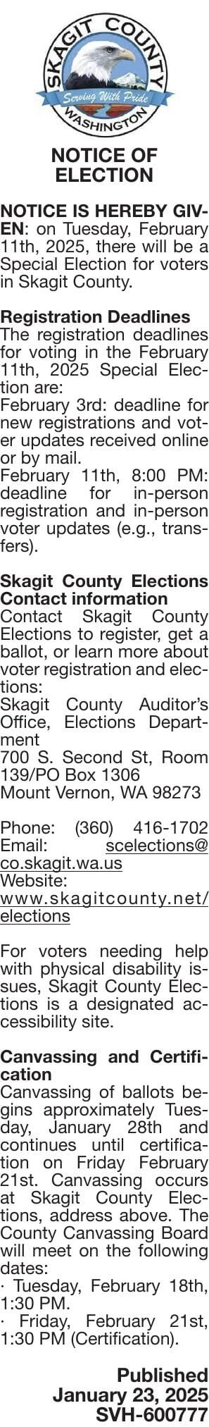 SVH-600777 notice of election